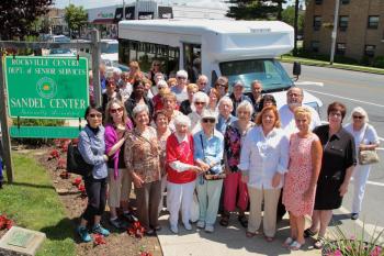 Senior Group with New Bus