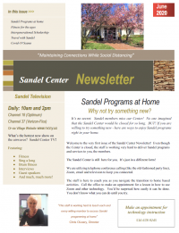 Sandel Center Newsletter 6-3-2020