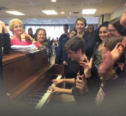 intergenerational holiday sing a long