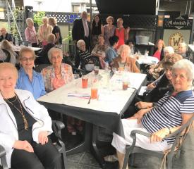 mayors lunch at table