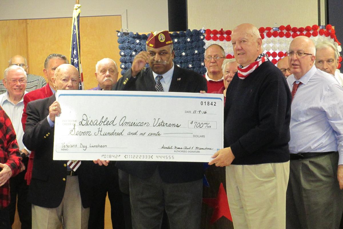 Seniors Men's Club raising money for Disabled Veterans