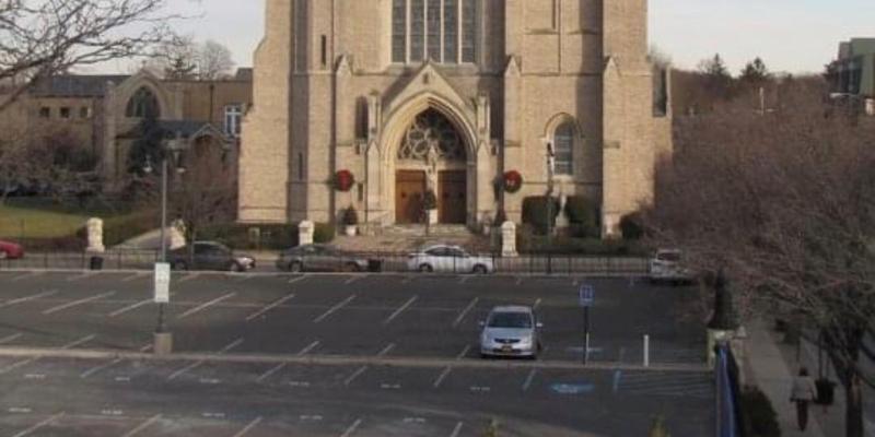 Picture of St. Agnes Cathedral and parking lot
